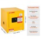 VEVOR 41,6 L Ντουλάπι ασφαλείας 42,9 x 42,9 x 46 cm Εγχειρίδιο Επικίνδυνοι Μεντεσέδες Hot
