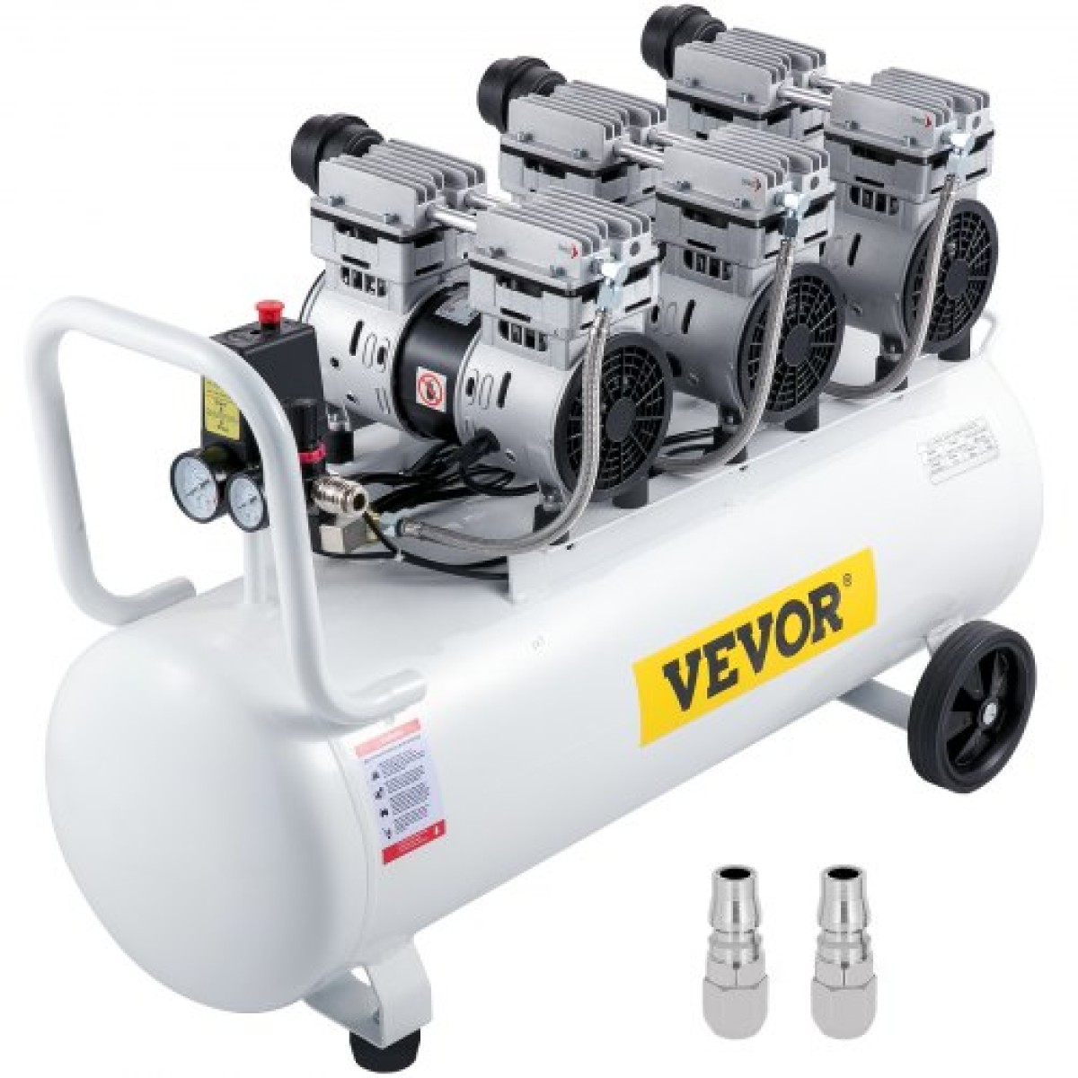 VEVOR Air Compressor 22Gallon Ultra Quiet Air Compressor 80L Tank Silent Air Compressor 2,2KW Oil free Compressor Χαμηλό θόρυβο με ασφαλή ηλεκτρομαγνητική βαλβίδα