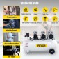 VEVOR Air Compressor 22Gallon Ultra Quiet Air Compressor 80L Tank Silent Air Compressor 2,2KW Oil free Compressor Χαμηλό θόρυβο με ασφαλή ηλεκτρομαγνητική βαλβίδα