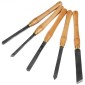 Hss Lathe Chisel Set 8 Piece Steel Brass Ferrules Wooden Case W One Chisel