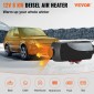 Αερόθερμο VEVOR 12V 5-8KW Diesel με διακόπτη LCD, Θερμοσίφωνο Diesel με τηλεχειριστήριο και άλλα κιτ αξεσουάρ, θερμάστρα στάθμευσης 12V 8KW