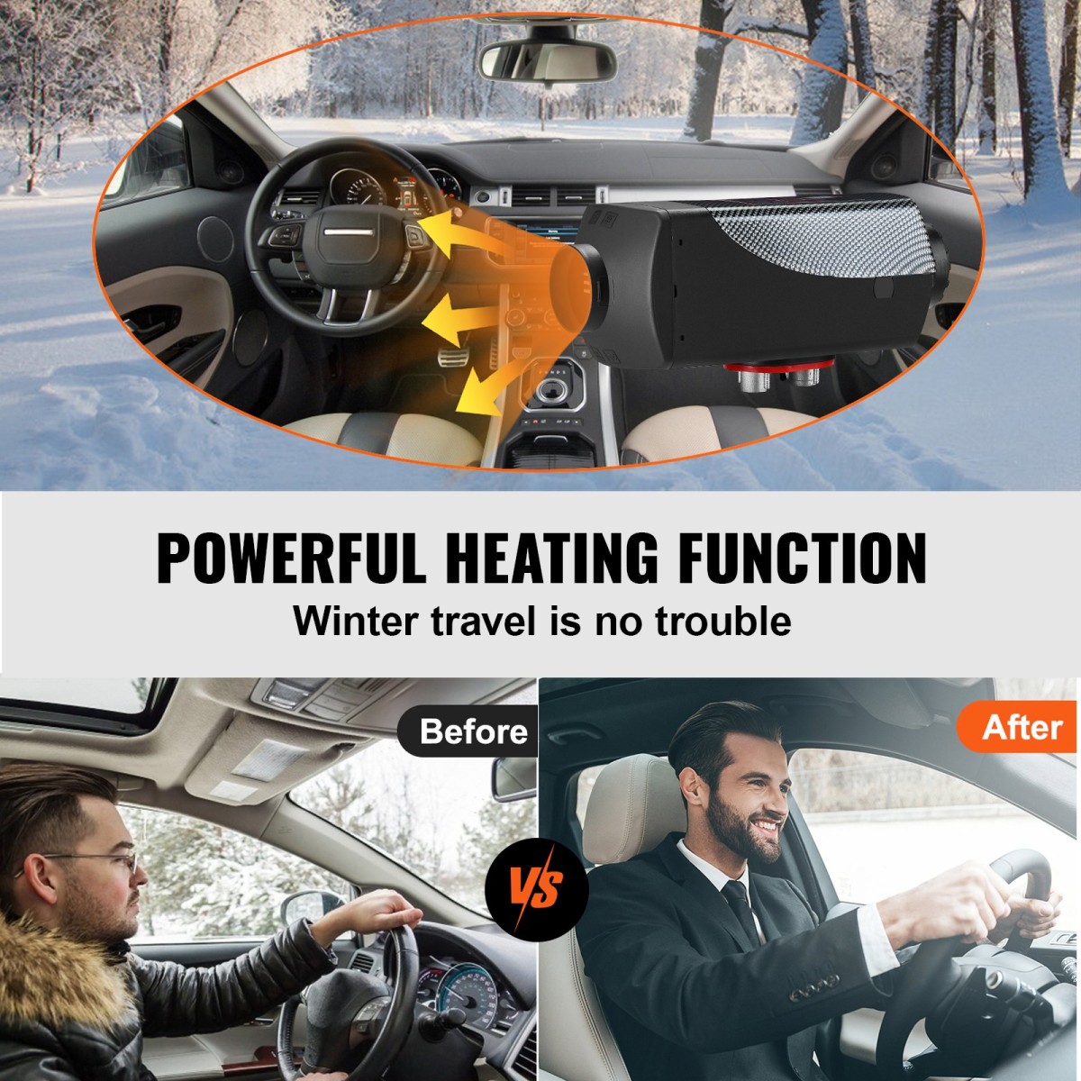 Αερόθερμο VEVOR 12V 5-8KW Diesel με διακόπτη LCD, Θερμοσίφωνο Diesel με τηλεχειριστήριο και άλλα κιτ αξεσουάρ, θερμάστρα στάθμευσης 12V 8KW