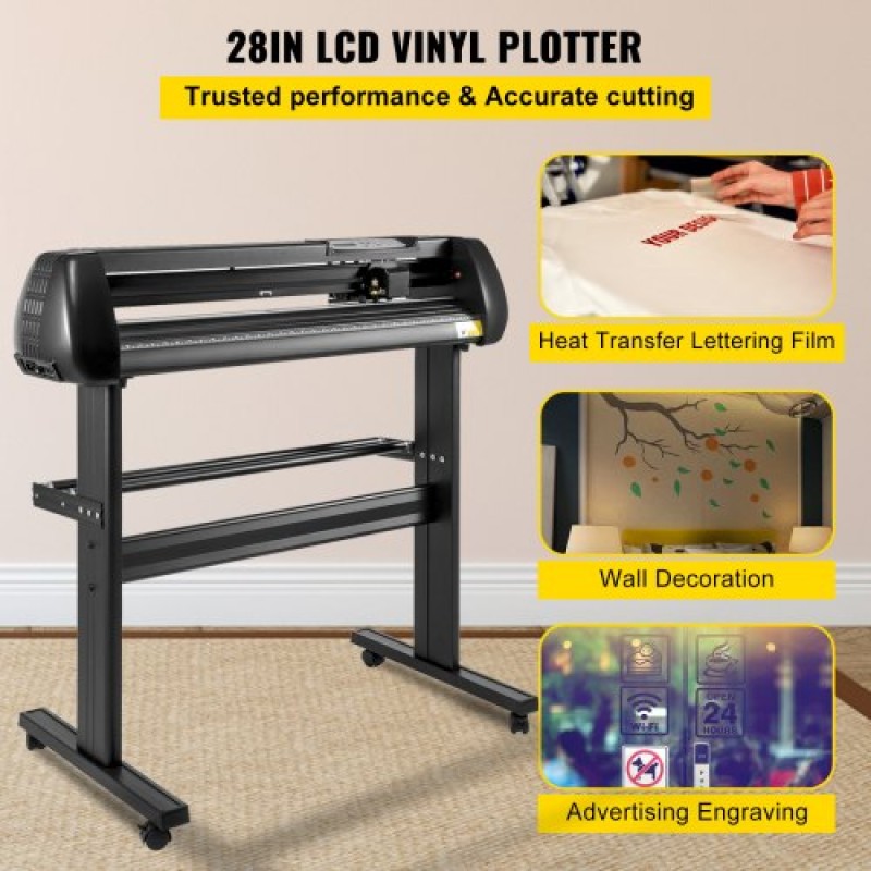 VEVOR 28 ιντσών Vinyl Cutter Machine Basic Vinyl Plotter Cutter with Stand Plotter Adjustable Force Speed ​​Sign Κατασκευή