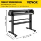 VEVOR 28 ιντσών Vinyl Cutter Machine Basic Vinyl Plotter Cutter with Stand Plotter Adjustable Force Speed ​​Sign Κατασκευή