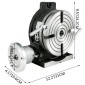 Περιστροφικό τραπέζι VEVOR 20,3 cm Vertical & Horizontal Rotary Table, 20,3 cm Horizontal Vertical HV8 Precision 3MT Milling Drilling Machine Vernier Reading Milling Drilling Boring for Milling Machine