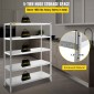 VEVOR Shelving Unit 48x18,5 Inch Storage Relves 5-Tier shelving Units And Storage Adjustable Shelf Storage Unit Ρυθμιζόμενα πόδια Ράφια Μονάδες Ράφια κουζίνας από ανοξείδωτο χάλυβα