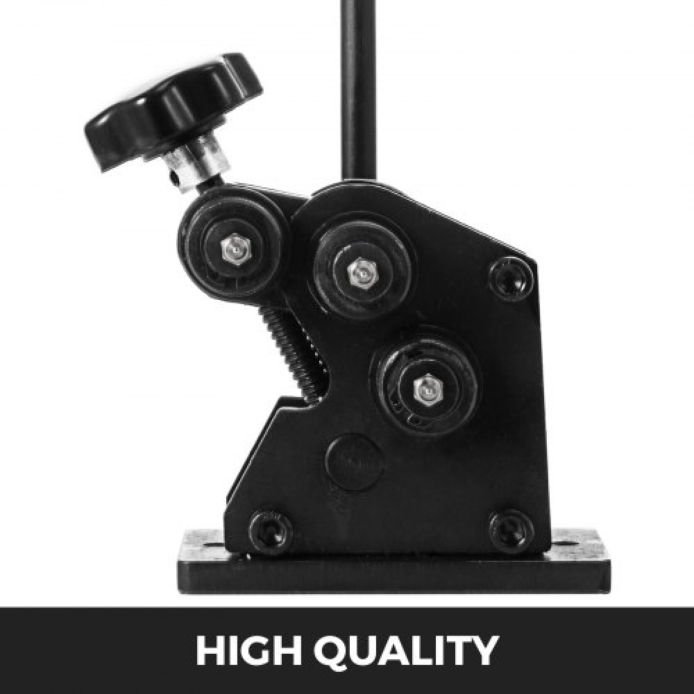 VEVOR Εγχειρίδιο Ring Roller Bender Metal Sheet Roll Bending Rolling Machine 343mm Hand Tubing Bender Steel Roller Bender Bender 3-1/2'' Handheld Handheld Hand Crank 3" Ring bending tool