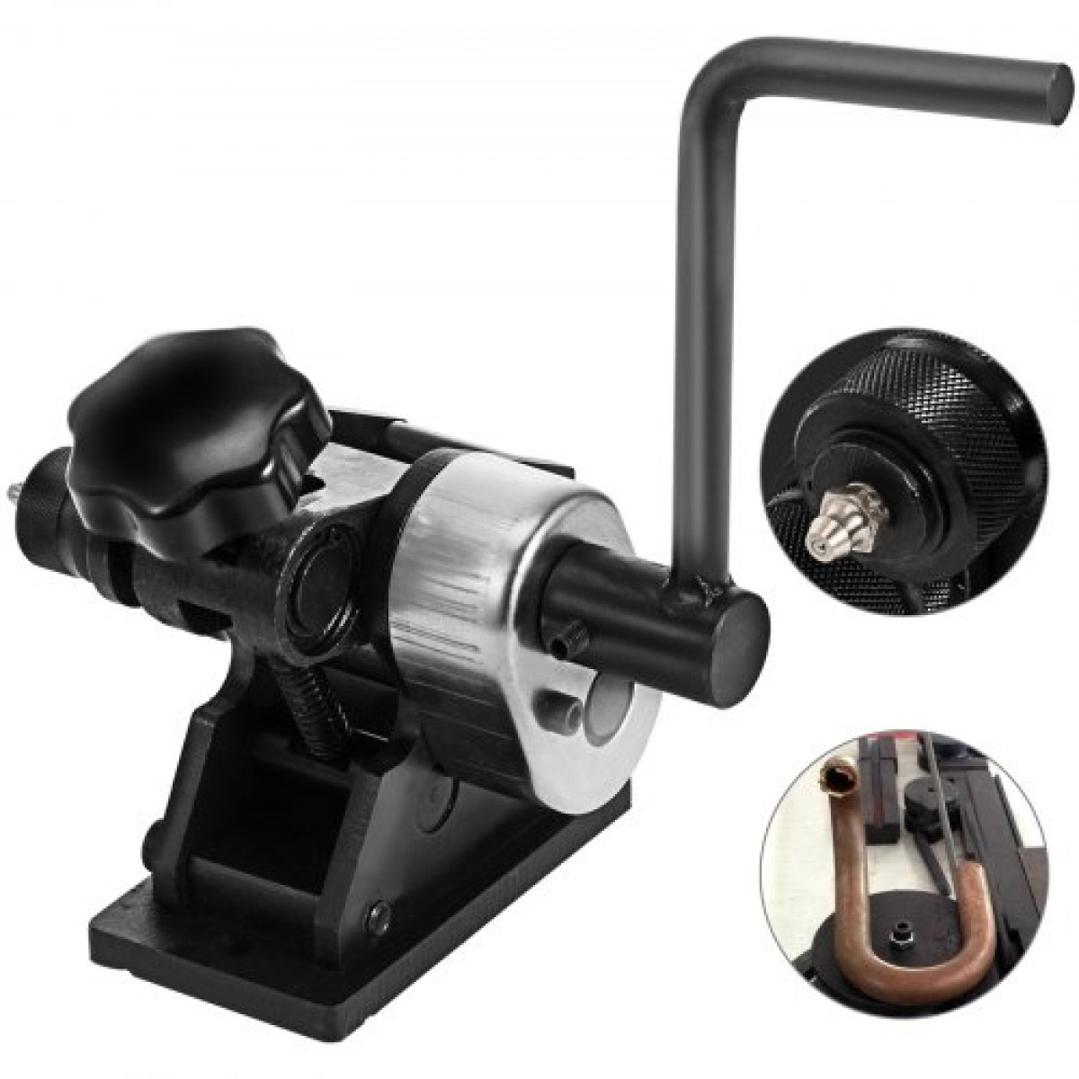 VEVOR Εγχειρίδιο Ring Roller Bender Metal Sheet Roll Bending Rolling Machine 343mm Hand Tubing Bender Steel Roller Bender Bender 3-1/2'' Handheld Handheld Hand Crank 3" Ring bending tool