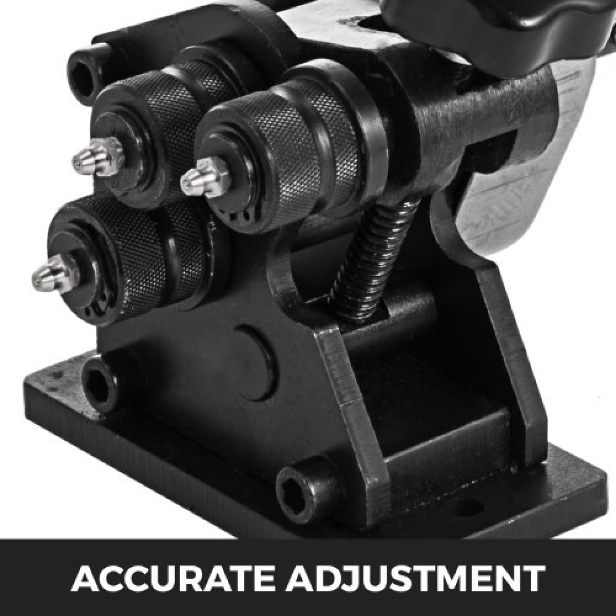 VEVOR Εγχειρίδιο Ring Roller Bender Metal Sheet Roll Bending Rolling Machine 343mm Hand Tubing Bender Steel Roller Bender Bender 3-1/2'' Handheld Handheld Hand Crank 3" Ring bending tool