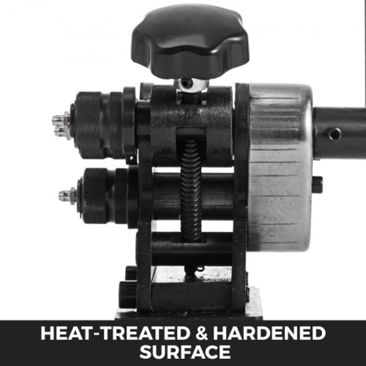 VEVOR Εγχειρίδιο Ring Roller Bender Metal Sheet Roll Bending Rolling Machine 343mm Hand Tubing Bender Steel Roller Bender Bender 3-1/2'' Handheld Handheld Hand Crank 3" Ring bending tool