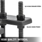 Δερμάτινη μηχανή κοπής VEVOR 180x120mm Χειροκίνητη μηχανή κοπής βαρέως τύπου δερμάτινη ανάγλυφη μηχανή Χειροπρεσάρισμα καλουπιού καλουπιού Δερμάτινη μήτρα κοπής δερμάτινη μηχανή κοπής χειροτεχνίας για διάφορα υλικά