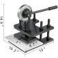 Δερμάτινη μηχανή κοπής VEVOR 180x120mm Χειροκίνητη μηχανή κοπής βαρέως τύπου δερμάτινη ανάγλυφη μηχανή Χειροπρεσάρισμα καλουπιού καλουπιού Δερμάτινη μήτρα κοπής δερμάτινη μηχανή κοπής χειροτεχνίας για διάφορα υλικά