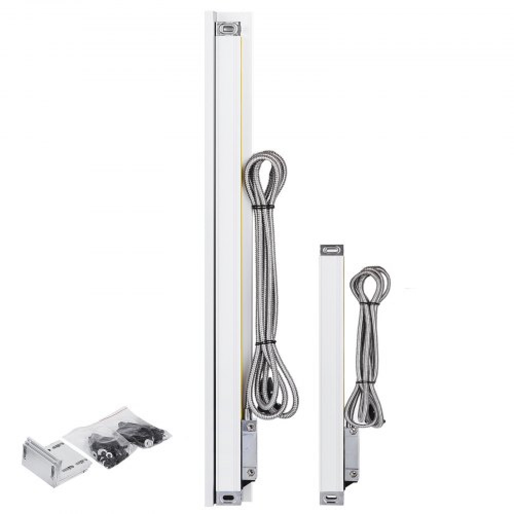 VEVOR 2 precision linear scales with lengths of 250mm and 1000mm (10 inch and 40 inch)