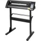 VEVOR Vinyl Cutter 28 Inch Vinyl Cutter Machine 720mm Paper Feed Vinyl Plotter Cutter Machine με στιβαρή βάση δαπέδου για κοπή χαρτιού μαύρο