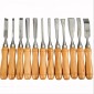 VEVOR Wood Chisel Sets 12pcs Lathe Chisels 3-3/4Inch /95MM Woodworking Chisels 9Inch Wood Lathe Tools Wood Chisels Lathe Tools for Wood Carving Root Carving Furniture Carving Lathes