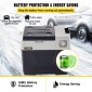 Ψυγείο αυτοκινήτου VEVOR, Ψυγείο αυτοκινήτου 12 Volt, φορητός καταψύκτης 50 L μονής ζώνης με ρόδες και λαβή, -4℉-68℉, 12/24V DC και 100-240V AC συμπιεστής ψύκτη για εξωτερικούς χώρους, κάμπινγκ