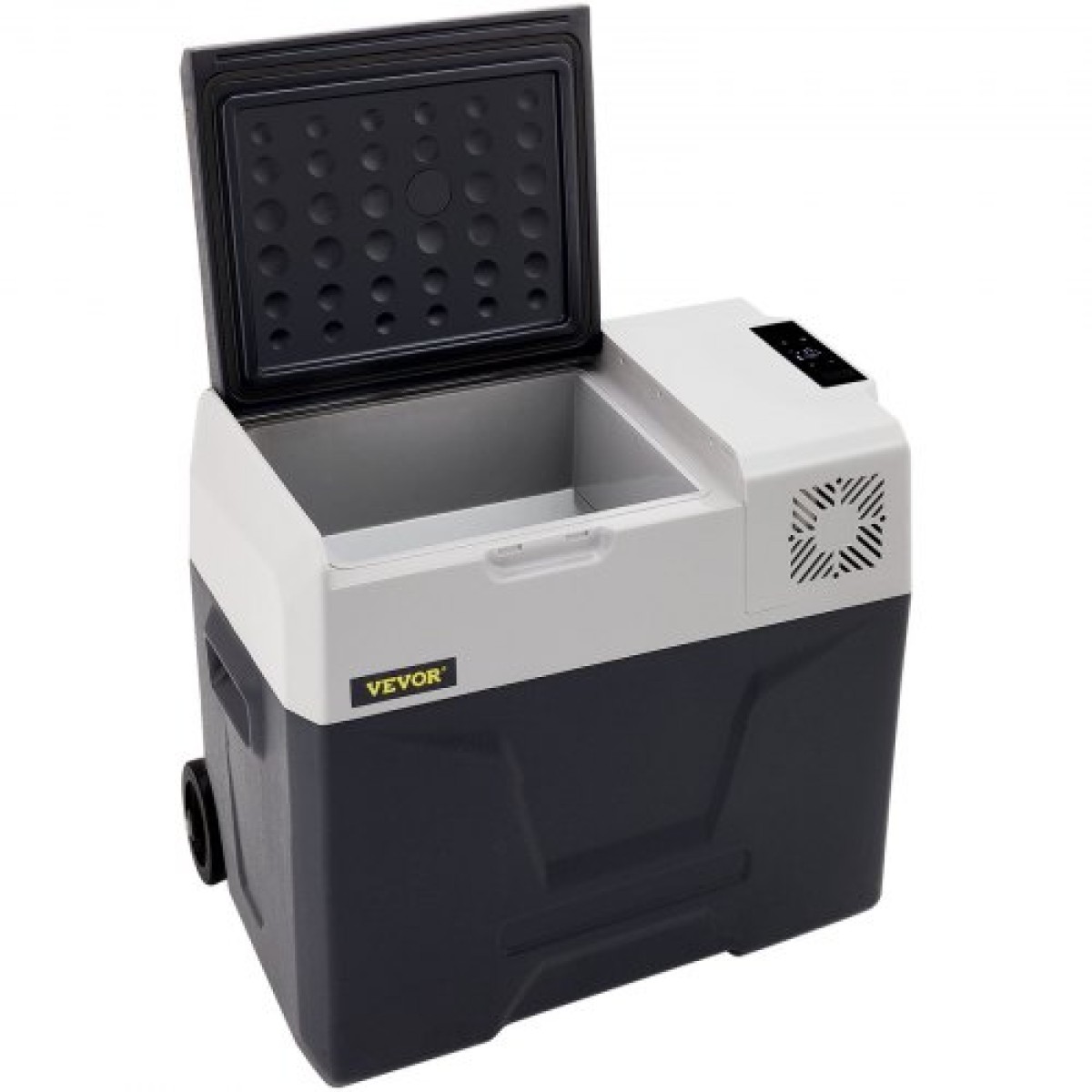 Ψυγείο αυτοκινήτου VEVOR, Ψυγείο αυτοκινήτου 12 Volt, φορητός καταψύκτης 50 L μονής ζώνης με ρόδες και λαβή, -4℉-68℉, 12/24V DC και 100-240V AC συμπιεστής ψύκτη για εξωτερικούς χώρους, κάμπινγκ