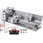 VEVOR 1100W Mini Metal Lathe 220MMx750MM Μεταλλικός Τόρνος Μεταβλητής Ταχύτητας RPM Μηχάνημα φρεζαρίσματος μετάλλων Ψηφιακός μεταλλικός τόρνος φρεζαρίσματος με τσοκ 3 σιαγόνων, κωνικός άξονας MT5, κωνικό MT2 Tailstock