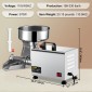 VEVOR Ηλεκτρικό σουρωτήρι ντομάτας 370W Μηχανή φρεζαρίσματος ντομάτας από ανοξείδωτο ατσάλι Μηχανή σάλτσας ντομάτας καθαρού χαλκού μοτέρ 90-160 κιλά ανά ώρα για σουρωτήρι και σάλτσα