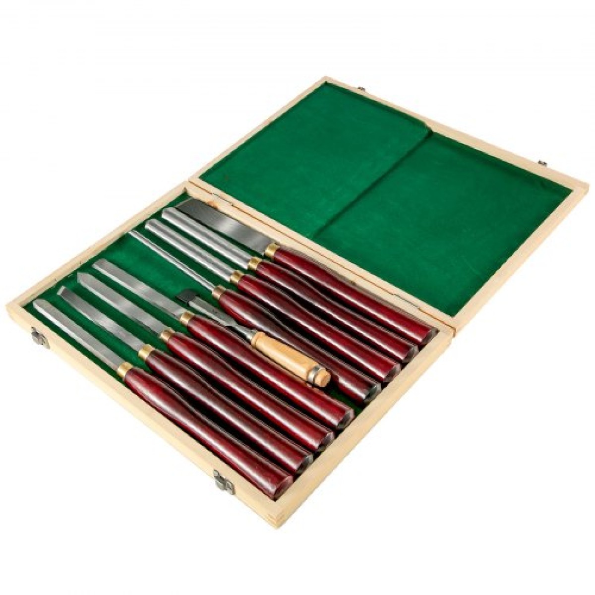VEVOR Wood Chisel Σετ 8τμχ Σμίλες τόρνου 7INCH/17CM Σμίλες ξυλουργικής 9INCH Εργαλεία τόρνου ξύλου Σμίλες τόρνου Εργαλεία τόρνου Κουτί εργαλείων για ξυλογλυπτική ρίζα σκάλισμα επίπλων σκάλισμα Τόρνοι κόκκινο
