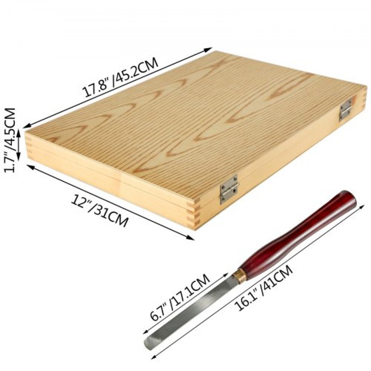 VEVOR Wood Chisel Σετ 8τμχ Σμίλες τόρνου 7INCH/17CM Σμίλες ξυλουργικής 9INCH Εργαλεία τόρνου ξύλου Σμίλες τόρνου Εργαλεία τόρνου Κουτί εργαλείων για ξυλογλυπτική ρίζα σκάλισμα επίπλων σκάλισμα Τόρνοι κόκκινο