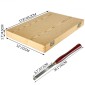 VEVOR Wood Chisel Σετ 8τμχ Σμίλες τόρνου 7INCH/17CM Σμίλες ξυλουργικής 9INCH Εργαλεία τόρνου ξύλου Σμίλες τόρνου Εργαλεία τόρνου Κουτί εργαλείων για ξυλογλυπτική ρίζα σκάλισμα επίπλων σκάλισμα Τόρνοι κόκκινο