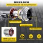 VEVOR 800Kg/1700Lbs Electric Trolley Hoist 1300W Electric Hoist Winch Double 12M/40Ft , Electric Hoist Electric Forklift Steel Holder Pallet Lever Hoist Garage