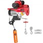 VEVOR 800Kg/1700Lbs Electric Trolley Hoist 1300W Electric Hoist Winch Double 12M/40Ft , Electric Hoist Electric Forklift Steel Holder Pallet Lever Hoist Garage