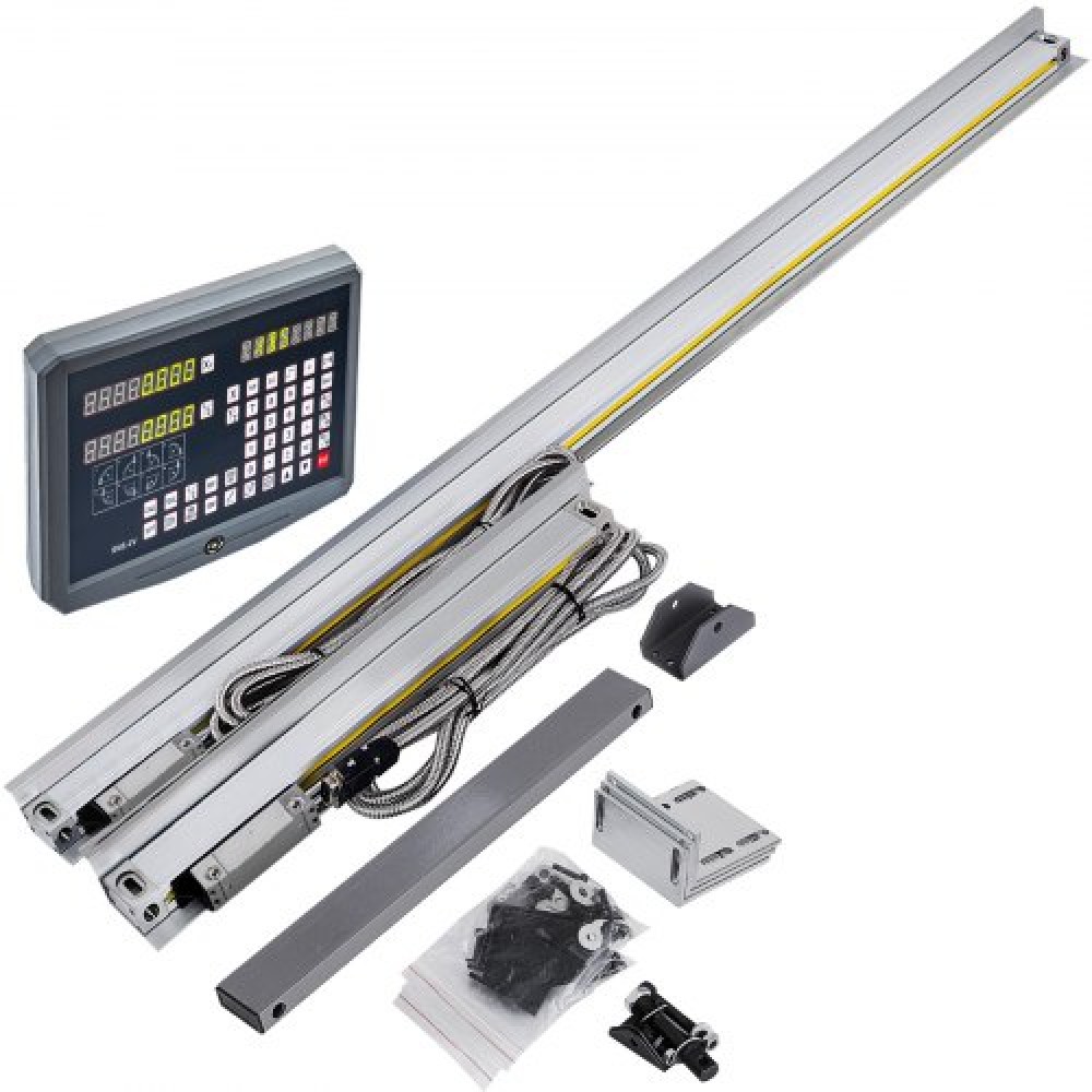 Ψηφιακή ένδειξη VEVOR 2 Axis DRO Display 1000mm and 250mm Travel Length Precision Linear Scale Axis Digital Reading