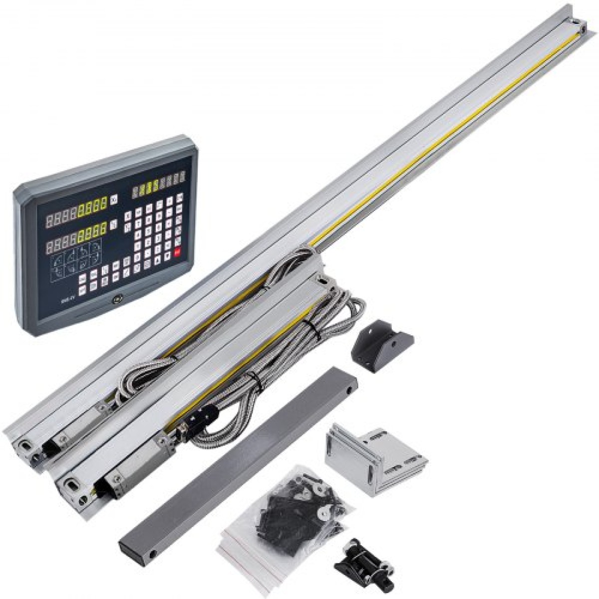 Ψηφιακή ένδειξη VEVOR 2 Axis DRO Display 1000mm and 250mm Travel Length Precision Linear Scale Axis Digital Reading