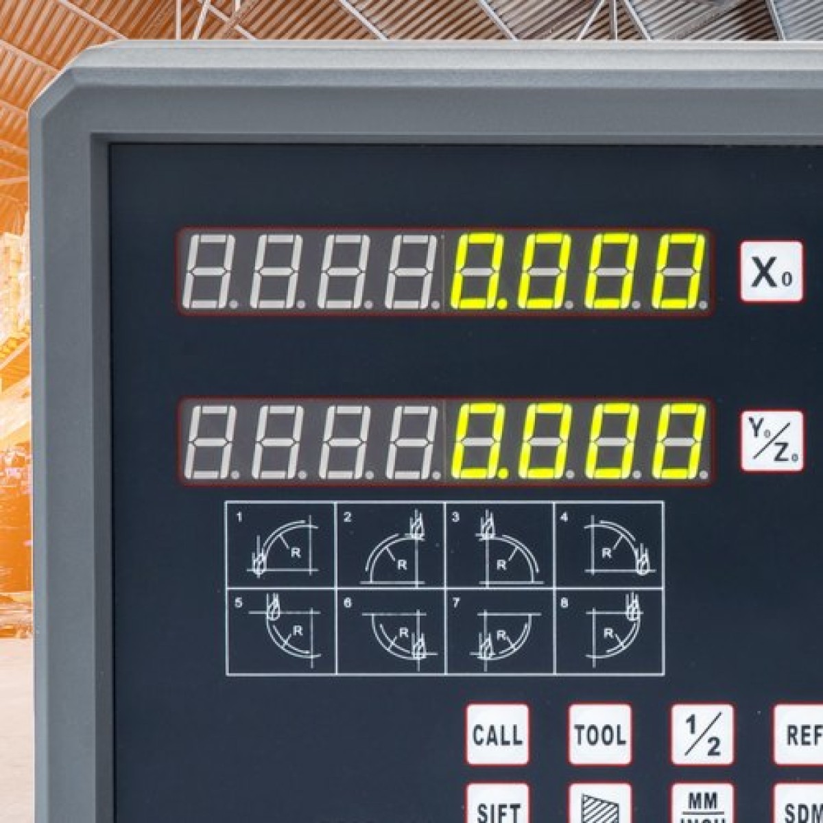 Ψηφιακή ένδειξη VEVOR 2 Axis DRO Display 1000mm and 250mm Travel Length Precision Linear Scale Axis Digital Reading