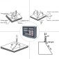 Ψηφιακή ένδειξη VEVOR 2 Axis DRO Display 1000mm and 250mm Travel Length Precision Linear Scale Axis Digital Reading