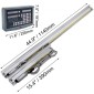 Ψηφιακή ένδειξη VEVOR 2 Axis DRO Display 1000mm and 250mm Travel Length Precision Linear Scale Axis Digital Reading