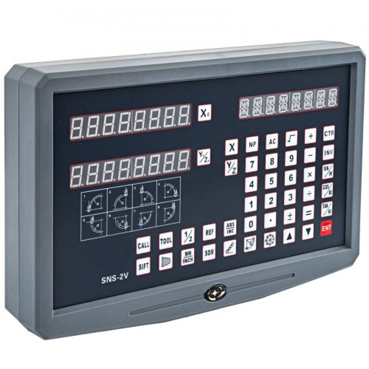 Ψηφιακή ένδειξη VEVOR 2 Axis DRO Display 1000mm and 250mm Travel Length Precision Linear Scale Axis Digital Reading