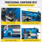 VEVOR Mini Metal Lathe 550W Variable Speed ​​Metal Lathe 50 to 2500Rpm Precision Mini Benchtop Lathe 7x14 Inch for Mini Precision Parts Processing Επεξεργασία δειγμάτων Εργασίες Μοντελοποίησης