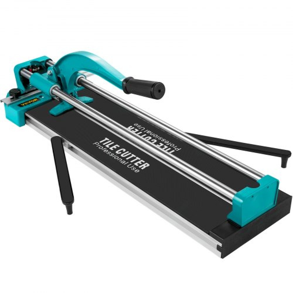 VEVOR 24 Inch/600mm Tile Cutter Double Rails & Brackets Manual Tile Cutter 3/5 in Cap w/Precise Laser Manual Tile Cutter Tools for Precision Cutting