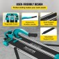 VEVOR 24 Inch/600mm Tile Cutter Double Rails & Brackets Manual Tile Cutter 3/5 in Cap with Precise Laser Manual Tile Cutter Tools for Precision Cutter