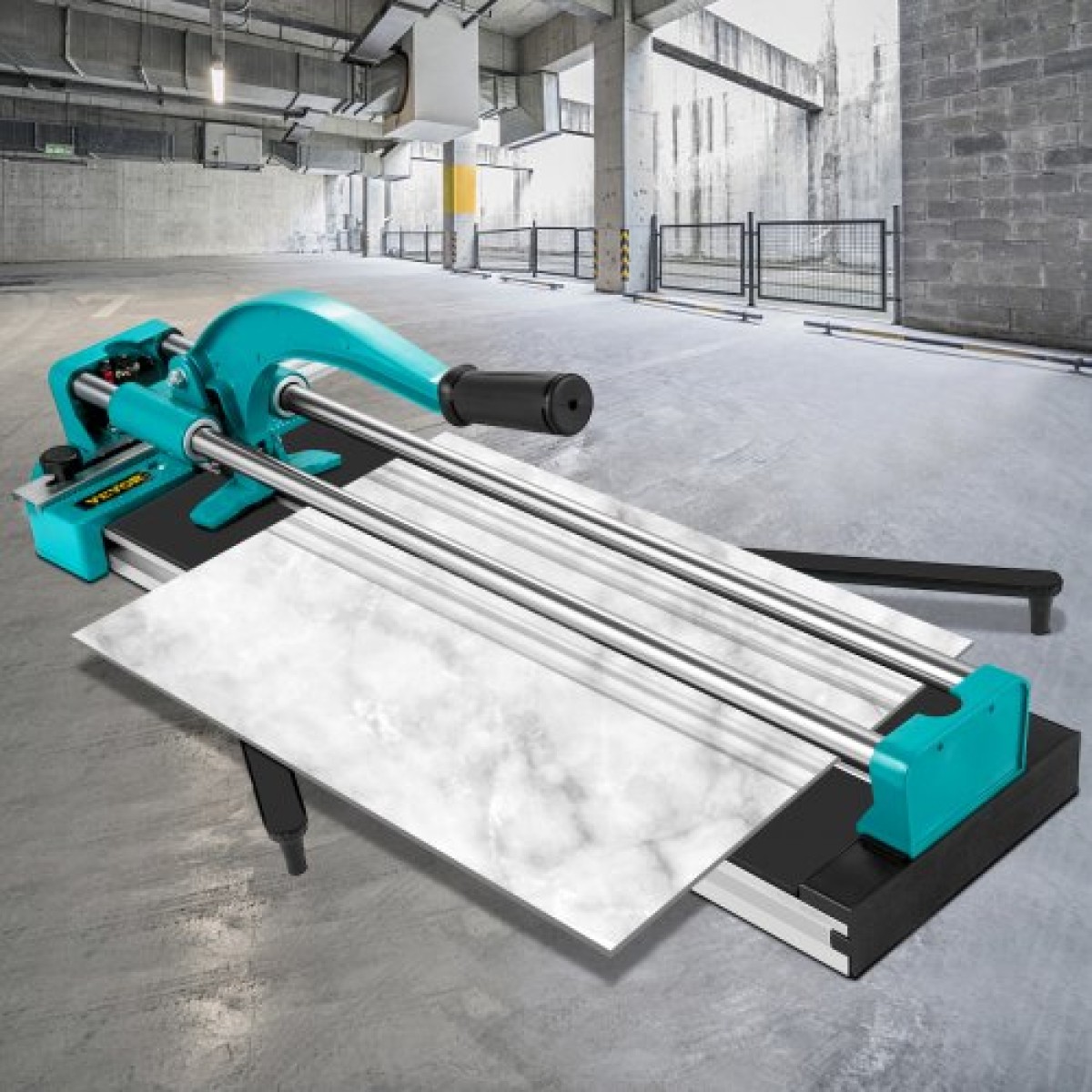 VEVOR 24 Inch/600mm Tile Cutter Double Rails & Brackets Manual Tile Cutter 3/5 in Cap with Precise Laser Manual Tile Cutter Tools for Precision Cutter