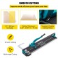 VEVOR 800 mm Tile Cutter Single Rail Manual Tile Cutter 3/5 in Cap w/Precise Laser Positioning Manual Tile Cutter Tools for Precision Cutter