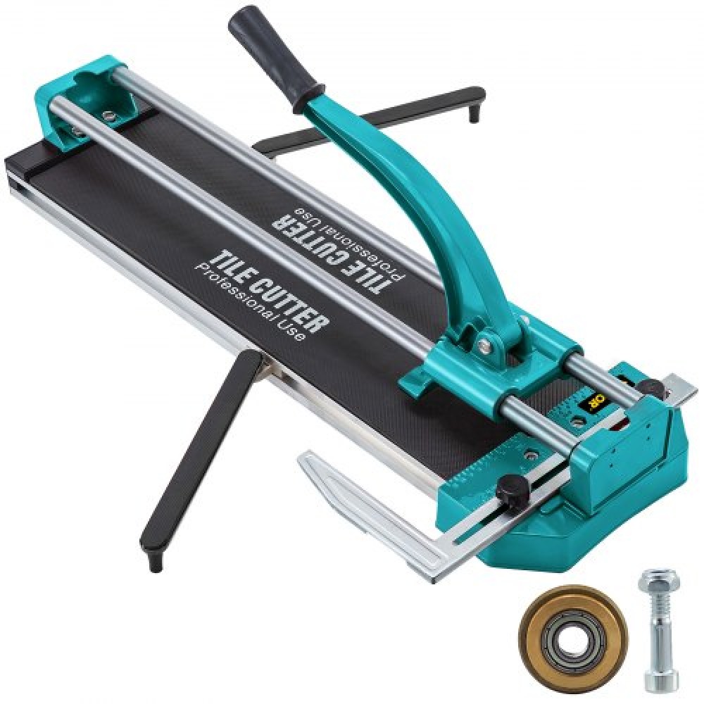VEVOR 31 Inch/800mm Tile Cutter Double Rails & Brackets Manual Tile Cutter 3/5 in Cap w/Precise Laser Manual Tile Cutter Tools for Precision Cutting