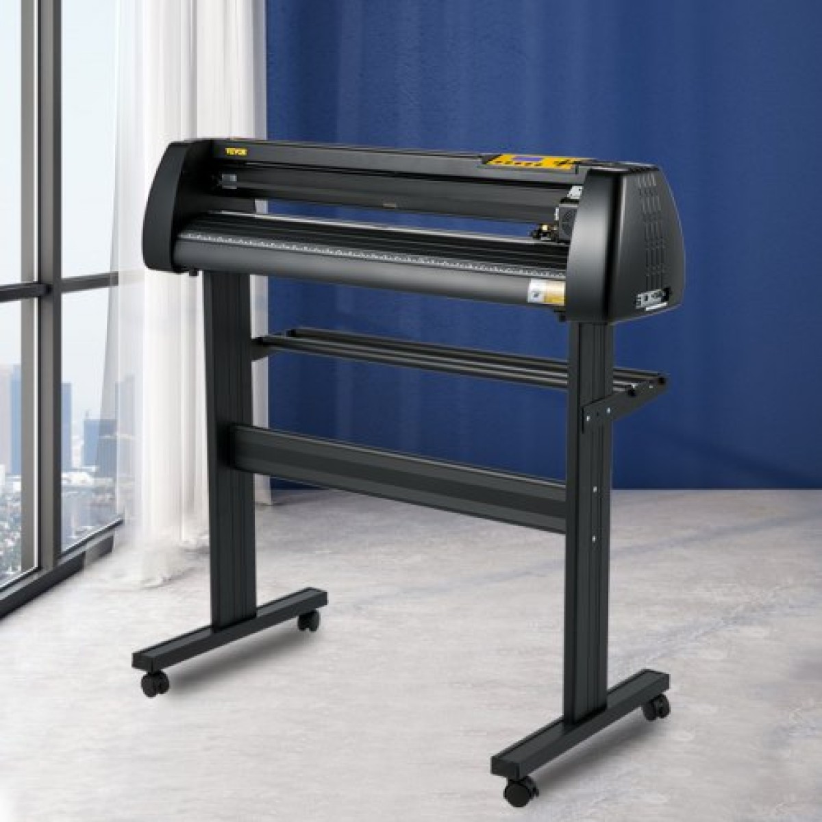 VEVOR Vinyl Cutter Plotter Machine 34" Signmaster Software Sign Making Machine 870mm Paper Feed Vinyl Cutter Plotter with Stand (34" 870mm)