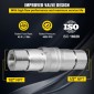 VEVOR Hydraulic Quick Connect 1/2 Body with 1/2" NPT Thread Hydraulic Coupler 4 Pairs Hydraulic Coupling Quick Connect 45,5 L/min Hydraulic Quick Coupler (ISO 16028)