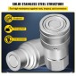 VEVOR Hydraulic Quick Connect 1/2 Body with 1/2" NPT Thread Hydraulic Coupler 4 Pairs Hydraulic Coupling Quick Connect 45,5 L/min Hydraulic Quick Coupler (ISO 16028)