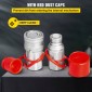 VEVOR Hydraulic Quick Connect 1/2 Body with 1/2" NPT Thread Hydraulic Coupler 4 Pairs Hydraulic Coupling Quick Connect 45,5 L/min Hydraulic Quick Coupler (ISO 16028)