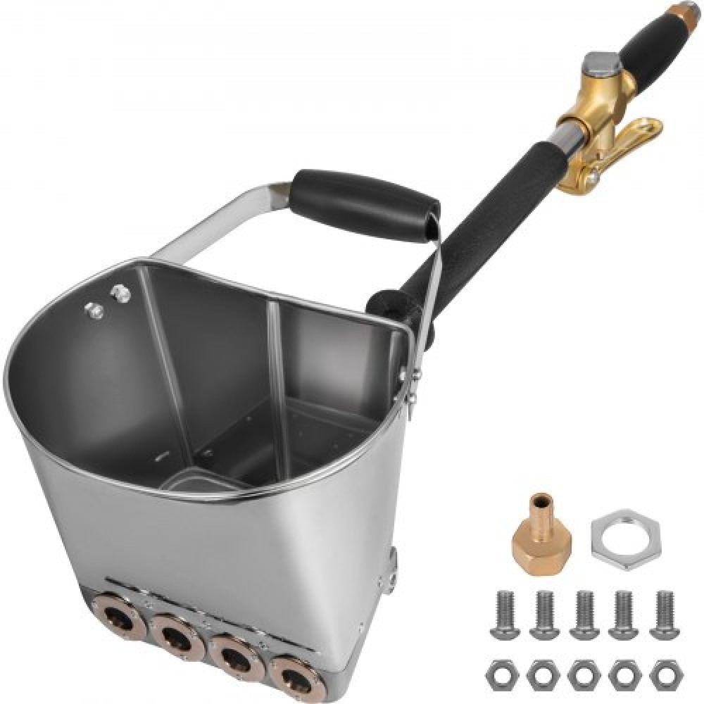 Πιστόλι ψεκασμού VEVOR 4 Jet Cement Mortar Gun, Stucco Sprayer 4 Jet Hopper Plaster Concrete Cement Spray Gun Spraying, Stucco Spray Gun Exquisite Handles, Concrete Containing Spray Gun