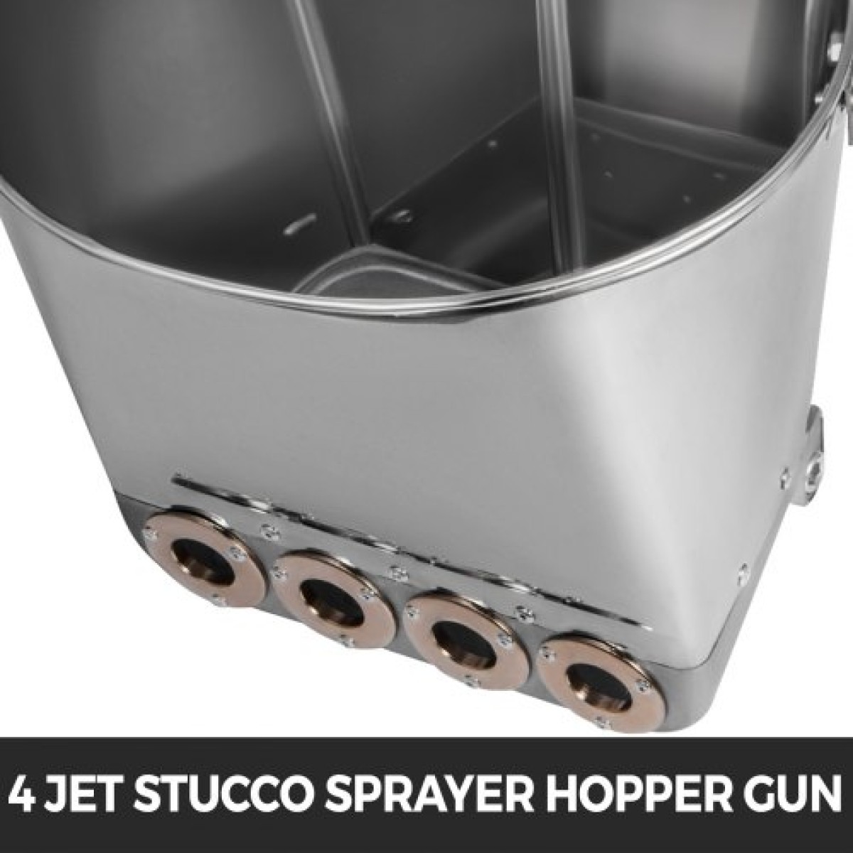 Πιστόλι ψεκασμού VEVOR 4 Jet Cement Mortar Gun, Stucco Sprayer 4 Jet Hopper Plaster Concrete Cement Spray Gun Spraying, Stucco Spray Gun Exquisite Handles, Concrete Containing Spray Gun
