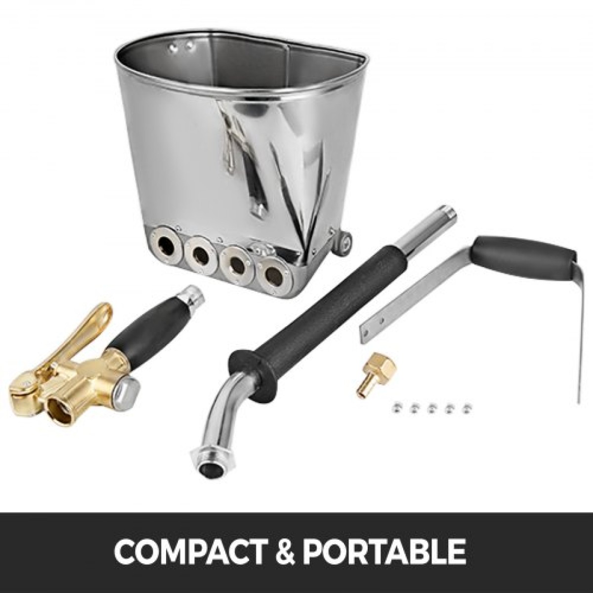 Πιστόλι ψεκασμού VEVOR 4 Jet Cement Mortar Gun, Stucco Sprayer 4 Jet Hopper Plaster Concrete Cement Spray Gun Spraying, Stucco Spray Gun Exquisite Handles, Concrete Containing Spray Gun