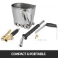 Πιστόλι ψεκασμού VEVOR 4 Jet Cement Mortar Gun, Stucco Sprayer 4 Jet Hopper Plaster Concrete Cement Spray Gun Spraying, Stucco Spray Gun Exquisite Handles, Concrete Containing Spray Gun