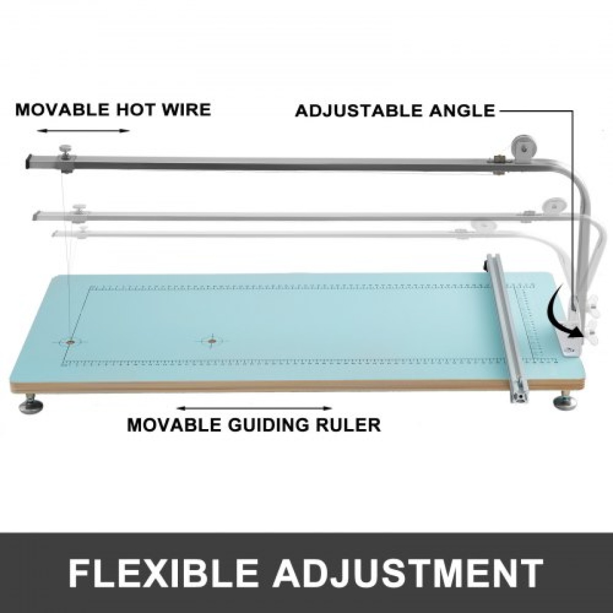 Μηχάνημα κοπής αφρού VEVOR Hot Wire Foam Cutter Πάγκος εργασίας Scaled Styrofoam Cutter Ρυθμιζόμενη γωνία για Foam Sponge KT Σκαλίζοντας μοντελοποίηση σανίδας αφρού…