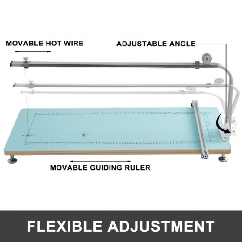 Μηχάνημα κοπής αφρού VEVOR Hot Wire Foam Cutter Πάγκος εργασίας Scaled Styrofoam Cutter Ρυθμιζόμενη γωνία για Foam Sponge KT Σκαλίζοντας μοντελοποίηση σανίδας αφρού…